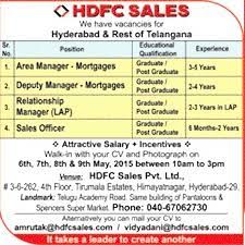 Job description age:21yr to 40yr qualification:12th to graduate pass sal:14980 to 28720 post:data entry,back office executive,branch manager,front office,relationship manager,relationship manager branch. Sales Officer Job Description In Hdfc Bank Job Retro