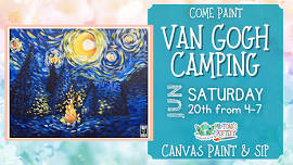 Van Gogh Camping Paint and Sip