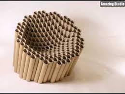 Originelle idee um geldscheine persönlich zu verschenken. Sessel Stuhl Aus Pappe Effektvolle Mobel Karton Mobel Youtube