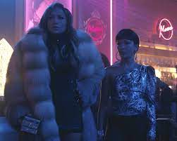 And covered up in a long fur coatcredit: How Jennifer Lopez Injured Constance Wu While Filming Hustlers