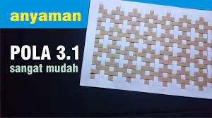 Rumus angka anyaman mata walik. Cara Mudah Membuat Anyaman Kertas Dengan Pola 3 1 Sangat Mudah Youtube