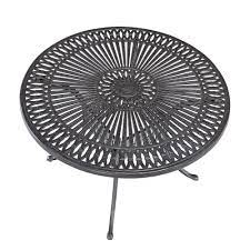 For family meals or back yard barbeques in more spacious surroundings, consider a large patio dining table. Homestyles Largo 48 In Round Patio Dining Table 5560 32 The Home Depot Outdoor Dining Table Round Outdoor Dining Table Patio Dining Table