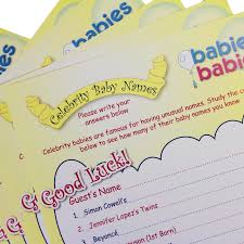 See more ideas about celebrity baby names, baby shower games, baby names. Celebrity Baby Shower Name Game Pack For 10