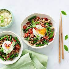 Pad Krapow Thai Basil Chicken Healthy Recipe Ww Australia Recipe Healthy Chicken Recipes Delicious Healthy Recipes Thai Basil Chicken