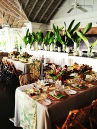 Tropical Wedding By Matthew Robbins Design Bamboo Chairs Add A Touch Of Texture And Warmth With Ratt Tropical Wedding Jamaican Wedding Martha Stewart Weddings