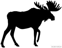 Animal Moose Walking Silhouette Readytocut Vector Art For Moose Silhouette Animal Silhouette Moose Quilt