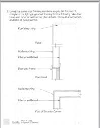 Door interior wall framing diagram. 2 Using The Same Size Framing Members As You Did For Chegg Com