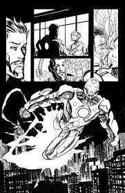 Armor Wars 1 Interior Art Iron Man By Marcio Takara Art Comic Artist Comic Art