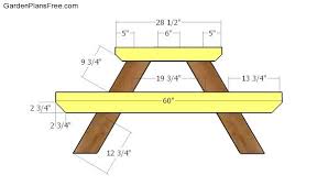 8 Foot Picnic Table Free Diy Plans Free Garden Plans How To Build Garden Projects Diy Plans Picnic Table Wooden Picnic Tables