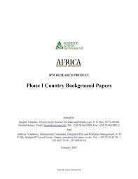 Schedule a complete termite removal service today with advanced pest control. Phase I Country Background Papers Pesticide Action Network Uk