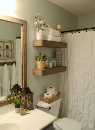 Incredible Half Bathroom Decor Ideas 4 Decorating Ideas Small Bathroom Furniture Rustic Wood Floating Shelves Bathroom