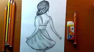 Trasformare le foto in disegni. Disegni Facile Come Disegnare Una Ragazza Con Schizzo A Matita How To Draw A Girl With Pencil Youtube