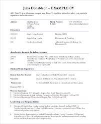 Medical officer resume samples with headline, objective statement, description and skills examples. Free 7 Medical Student Cv Samples In Ms Word Pdf