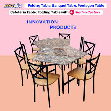 Pentagon 5 studio, butterworth, malaysia. Gallery Magic Folding Table With Casters Easy And Convenient