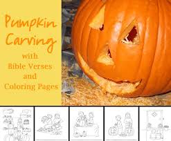 Use these cute fall themed coloring pages in your home, christian classroom, or sunday school class! Pumpkin Carving With Bible Verses Celebrating Holidays