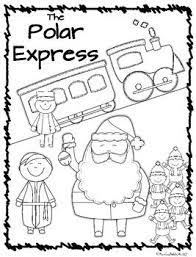 Polar Express Color Sheet Freebie Polar Express Christmas Party Polar Express Activities Polar Express Crafts