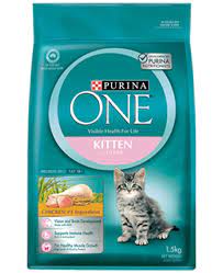 Jika anak kucing yang berumur satu bulan itu adalah yatim piatu atau kucing yang terlantar, dan anda tidak dapat menemukan kucing induk lain. Purina One Makanan Kering Untuk Anak Kucing Dengan Isi Ayam