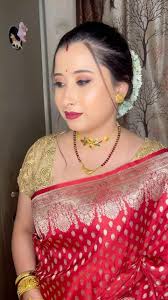 Simple Party Makeup of my cutie pie ❤️❤️ #weddingmakeup #bonggirl  #bongbeauties #bengaliwedding