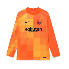 Fc barcelona long sleeve jersey 2019. Barcelona Kids Home Goalkeeper Shirt 2021 22 Official Nike Top