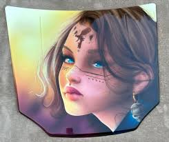 Rendering to reality. First time spraying big metal flake and the first  time doing a lowrider style pattern roof. I'd love to do more stuff like  this.