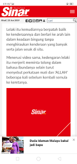 Jun 18, 2021 · yaitu dalam perjalanan menuju stasiun, ubay dan anto melihat perempuan cantik yang kerap ditemuinya di stasiun. In Kl Man Runs Screaming From His Car From A Ghost Weehingthong