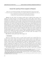 We conducted our audit in accordance with approved standards on auditing in malaysia. Pdf Annual Risk Reporting Of Listed Companies In Malaysia Ruhaya Atan Academia Edu