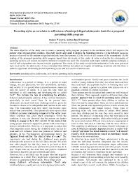 Learn about parenting styles, including how birth order matters, what to do when your styles clash, and how happy parents make happy kids. Pdf Parenting Styles As Correlates To Self Esteem Of Underprivileged Adolescents Basis For A Proposed Parenting Skills Program Adrian Bon Santiago Academia Edu