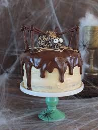 Chocolate Peanut Butter Swirl Halloween Cake Elizabeth S Kitchen Diary Recipe Halloween Cake Recipes Halloween Cakes Halloween Cakes Easy