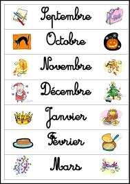 Referentiel Pour Les Couleurs Jours Mois Saisons Etiquette Mois De L Annee Livre Interactif Etiquette Jour De La Semaine