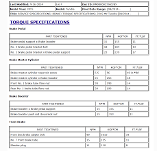 3rd gen rear brake torque specs toyota tundra forum