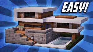 The reason modern and contemporary houses seem to lend themselves to minecraft probably. Minecraft How To Build A Large Modern House Tutorial 19 Youtube