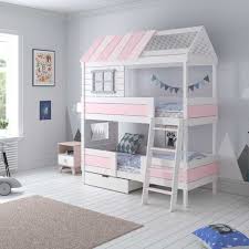 Hochbett kinder haus kinder hochbett in 90x200 weiss mit schubladen und viel stauraum raumsparbetten etagenbett 90x200 stockbett buche massiv bymm möbel, kind im haus das sind die. Kinderbett Kinderhaus Palace In 4 Farben 2 Grossen