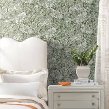 See more ideas about tropical bedrooms, tropical, leaf wallpaper. Batik Tropical Leaf Peel Stick Wallpaper In Green By Roommates For Y Burke Decor