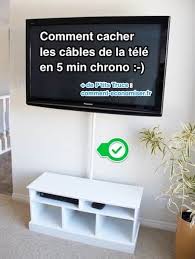 Comment Cacher Les Cables De La Tele En 5 Min Chrono Cache Cable Cacher Fils Television Cachee