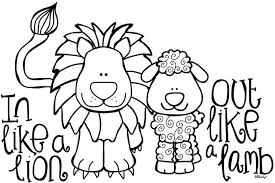 A Lion Lamb And Lion On Pinterest Lion And Lamb Lamb Craft Lion Coloring Pages