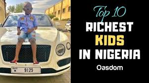 Davido is the richest musician in nigeria. List Of Top 10 Richest Kids In Nigeria Oasdom