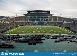 Autzen Stadium In Eugene Oregon At The University Of Oregon