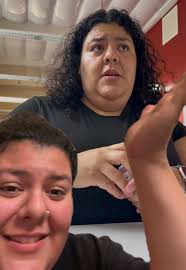 #stitch with @Cozy take me as I am!! Y’all will see me with unbrushed hair  😭