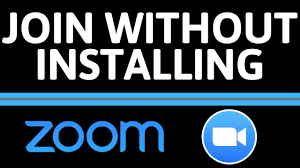 How To Join A Zoom Meeting Without Installing Zoom Zoom In The Browser Youtube