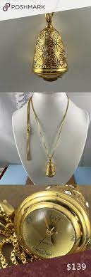 Diane Von Furstenberg Pendant Necklace Watch Watch Necklace Pendant Necklace Pendant