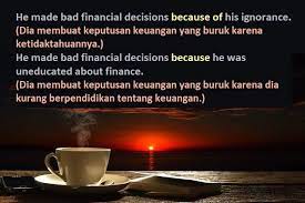 Because dan because of merupakan sebuah conjunction atau kata hubung dalam kalimat bahasa inggris. Because Dan Because Of Penggunaan Contoh Kalimat Bahasa Inggris