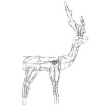 Download files and build them with your 3d printer, laser cutter, or cnc. Northlight 48 Inch Lighted White Standing Reindeer Animated Outdoor Christmas Decoration