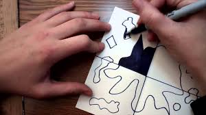 The space in between them will be the abdominal area. Positive And Negative Space Art Project