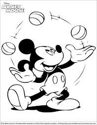 There are tons of great resources for free printable color pages online. Mickey Mouse Printable Coloring Page For Kids Coloring Library