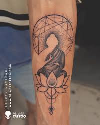 Small leg buddha tattoo with precise and sharp lines. Buddha Tattoo By Rajesh Natekar By Javagreeen On Deviantart
