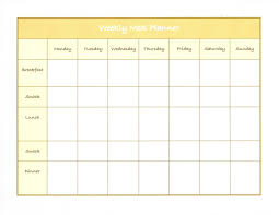 Maisdeumbilhao Passamfome Weekly Meal Planner Excel