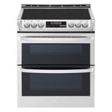 Lg Electronics 7 3 Cu Ft Smart Double Oven Electric Range Self Cleaning Convection And Wi Fi Enabled In Stainless Steel Lte4815st Double Oven Electric Range