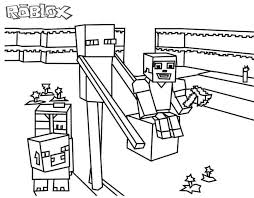 Kizicolor.com provides a large diversity of free printable coloring pages for kids, coloring sheets, free colouring book, illustrations, printable pictures, clipart, black and white pictures, line art and drawings. Three Roblox Characters Go Shopping Coloring Pages Roblox Coloring Pages Coloring Pages For Kids And Adults