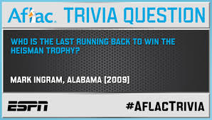 Read on for some hilarious trivia questions that will make your brain and your funny bone work overtime. Espn College Football On Twitter The Aflacduck Trivia Answer Mark Ingram Alabama 2009 Aflactrivia Https T Co G64k2m0bcb