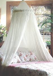 White Bed Canopy With Silver Sequinned Valance For Double Kingsize Queensize Bed Amazon Ca Home Kit White Bed Canopy Pink Bed Canopy Princess Canopy Bed